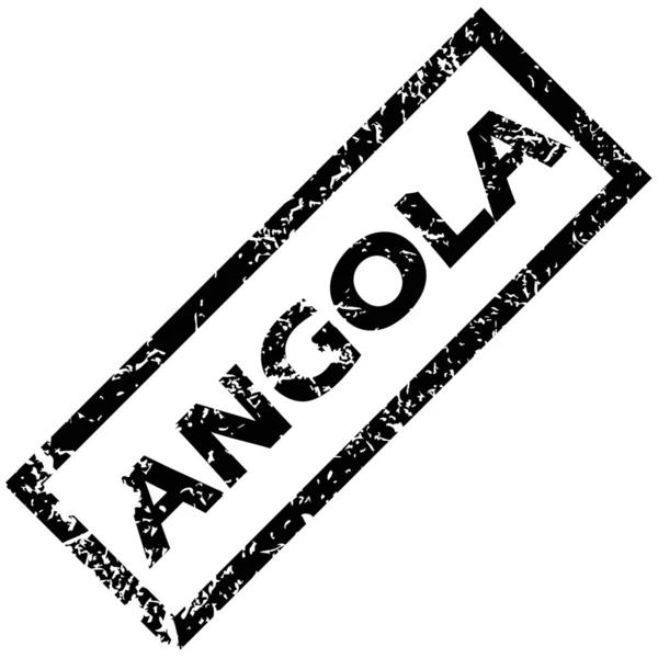 Timbre en caoutchouc Angola — Image vectorielle