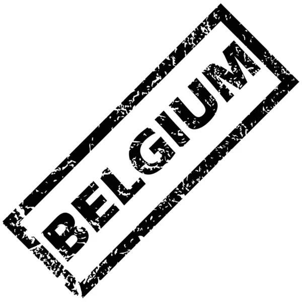 Bélgica carimbo de borracha —  Vetores de Stock