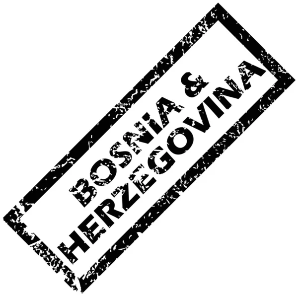 Bosnien-Hercegovina gummistempel – Stock-vektor