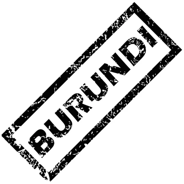 Burundi gummistämpel — Stock vektor