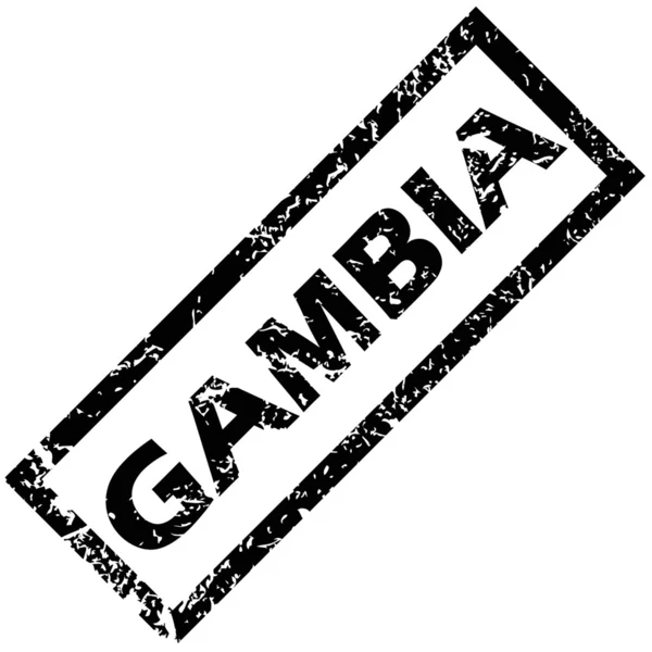 Gambia Sello de goma — Archivo Imágenes Vectoriales