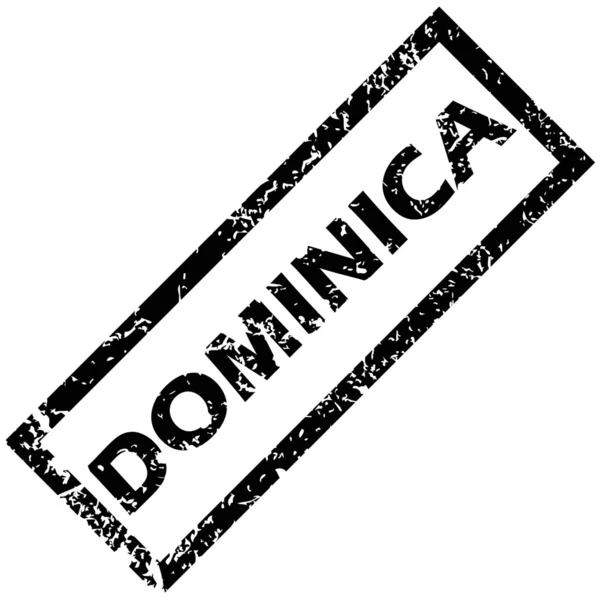 Резиновая марка Доминики — стоковый вектор
