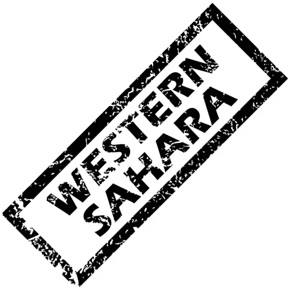 Резиновая марка Западной Сахары — стоковый вектор