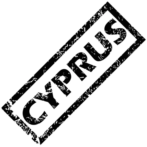 Cipro Timbro di gomma — Vettoriale Stock