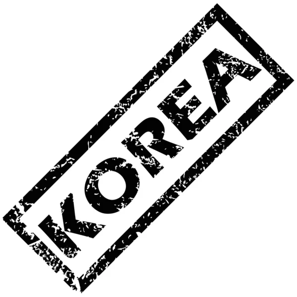 Korea Rubberstempel — Stockvector