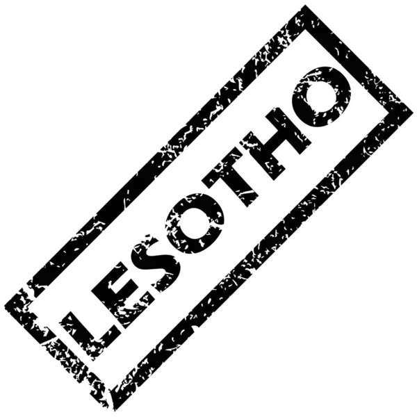Sello de goma Lesotho — Archivo Imágenes Vectoriales
