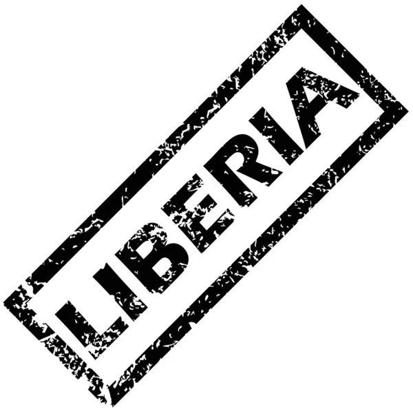 Каучуковая марка Либерии — стоковый вектор