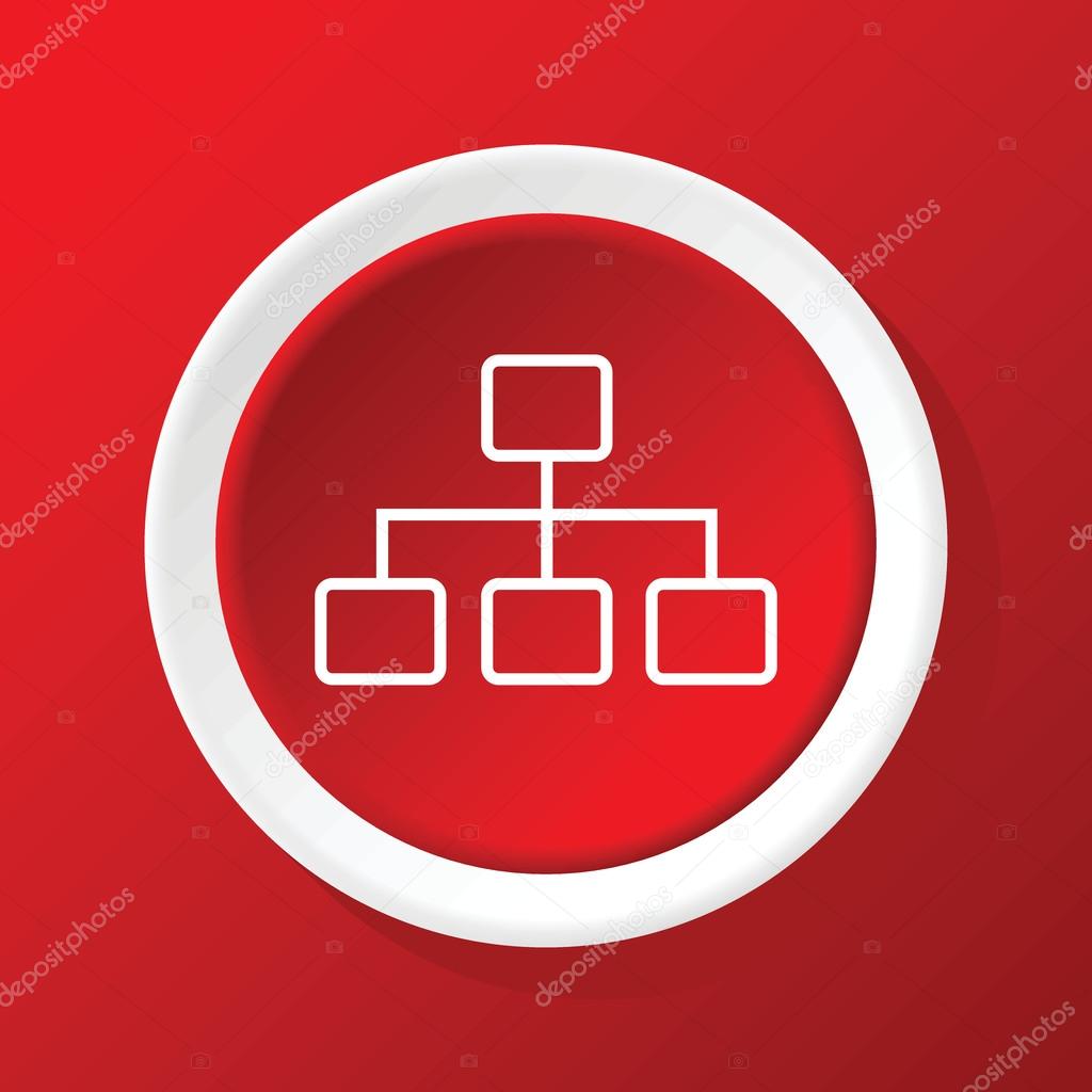Scheme icon on red