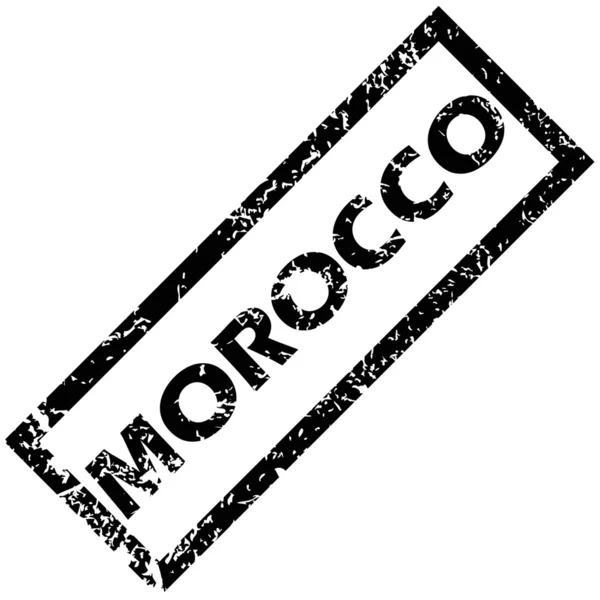 Marocco timbro di gomma — Vettoriale Stock
