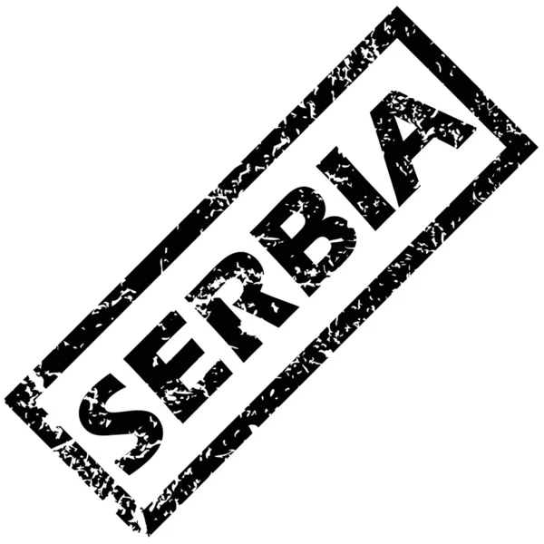 Sello Serbia — Vector de stock