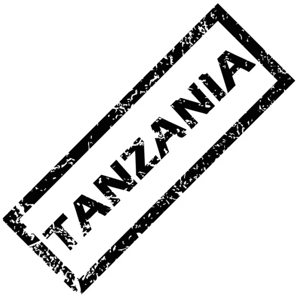Tanzania stämpel — Stock vektor