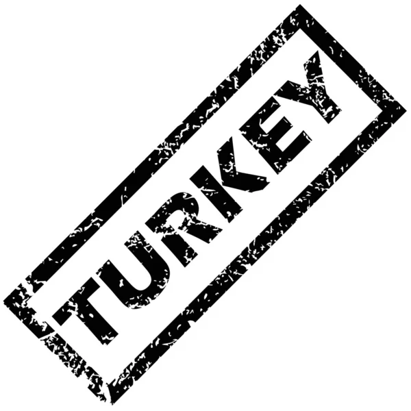 Timbro Turchia — Vettoriale Stock