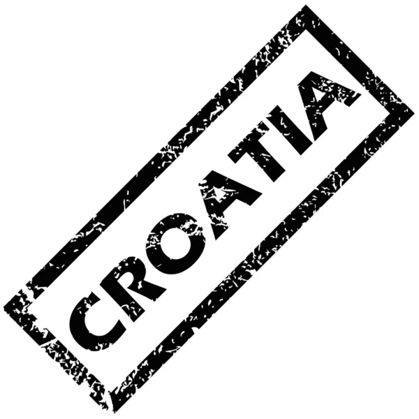 Croacia sello — Archivo Imágenes Vectoriales