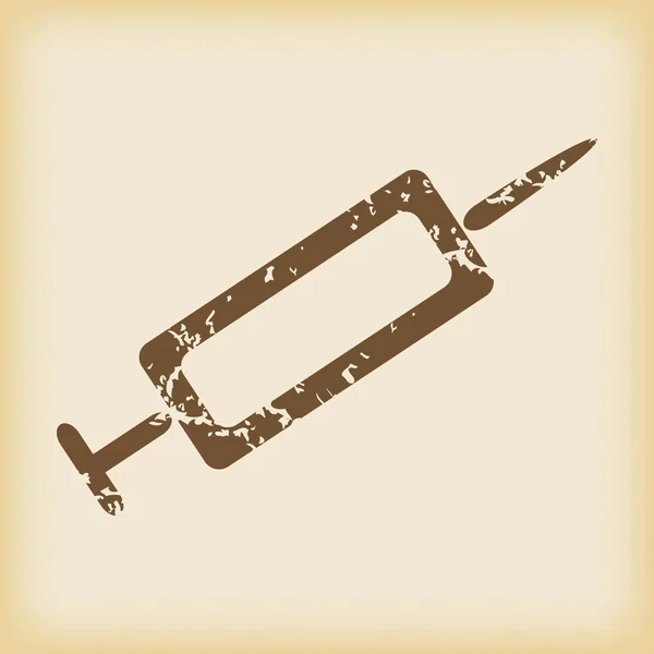 Icono de jeringa gruñona — Archivo Imágenes Vectoriales