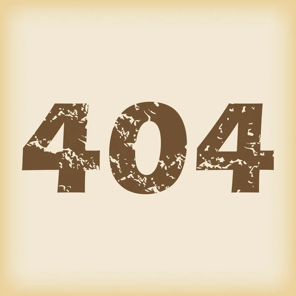 Grungy 404 icon — Stock Vector