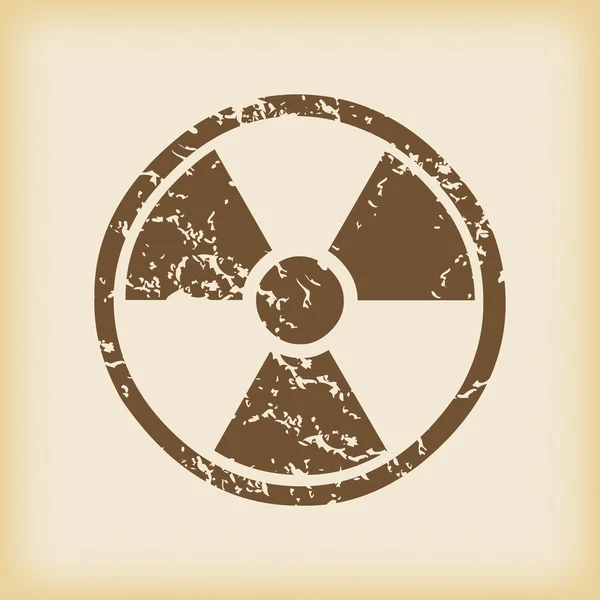 Grungy hazard icon — Stock Vector