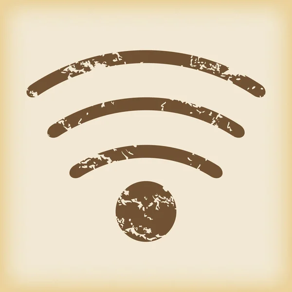 Grungy Wi-Fi-pictogram — Stockvector