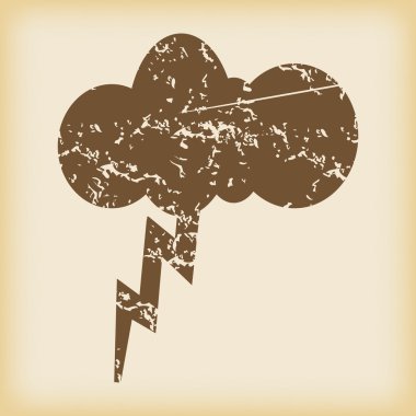 Grungy fırtına simgesi