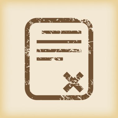 Grungy reddedilen simgesi