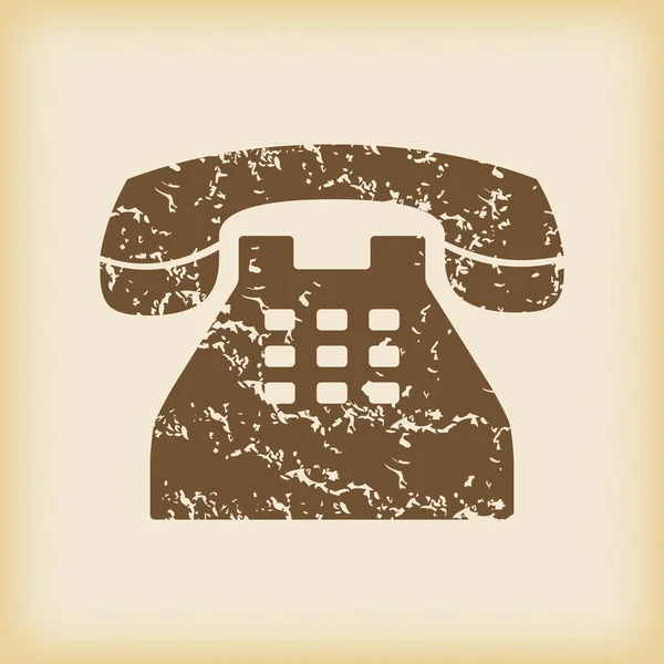 Icona del telefono Grungy — Vettoriale Stock