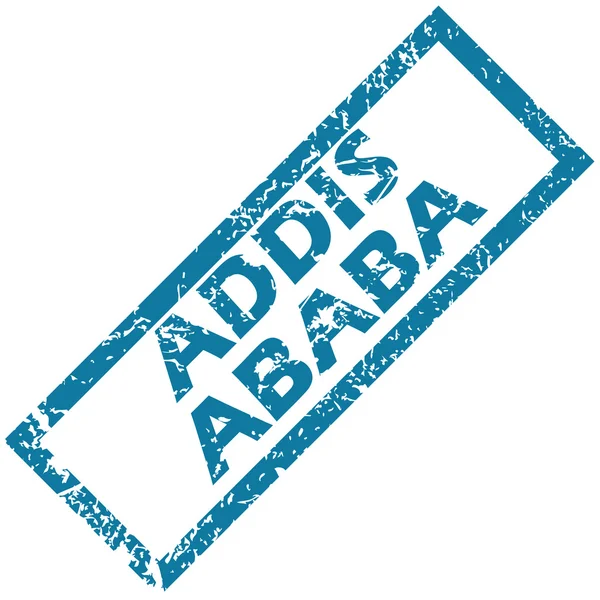 Addis Abeba Rubberstempel — Stockvector