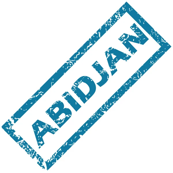 Abidjan Rubberstempel — Stockvector