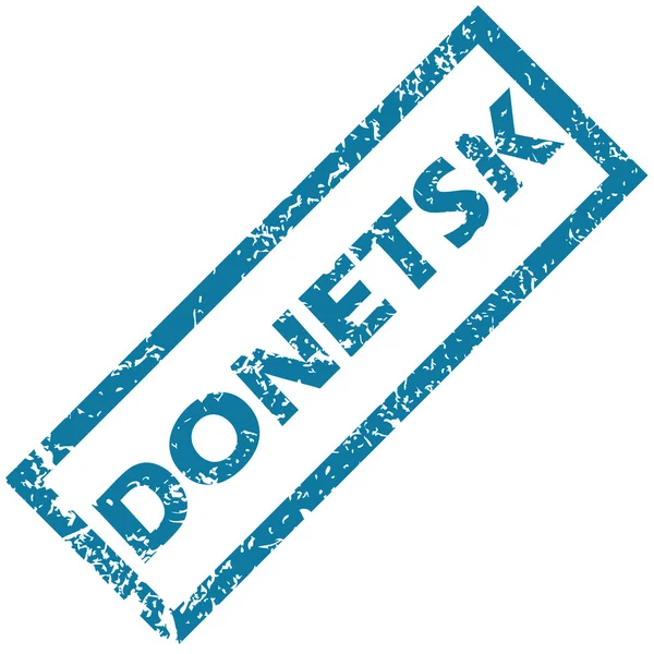 Carimbo de borracha de Donetsk — Vetor de Stock