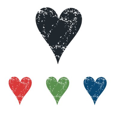 Kalpler grunge Icon set