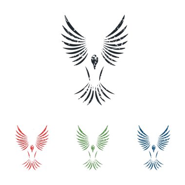 Uçan Kuş grunge Icon set