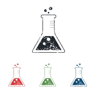 Konik şişesi grunge Icon set