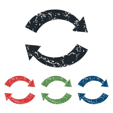 Exchange grunge Icon set
