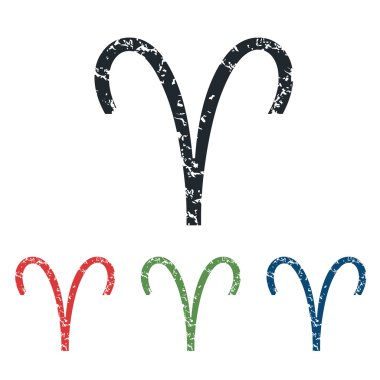 Koç grunge Icon set