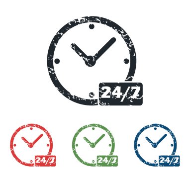 Gecede günlük grunge Icon set