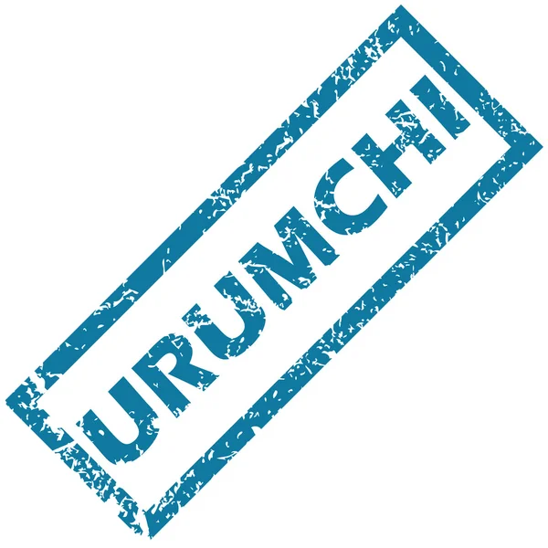 Carimbo de borracha urumchi — Vetor de Stock