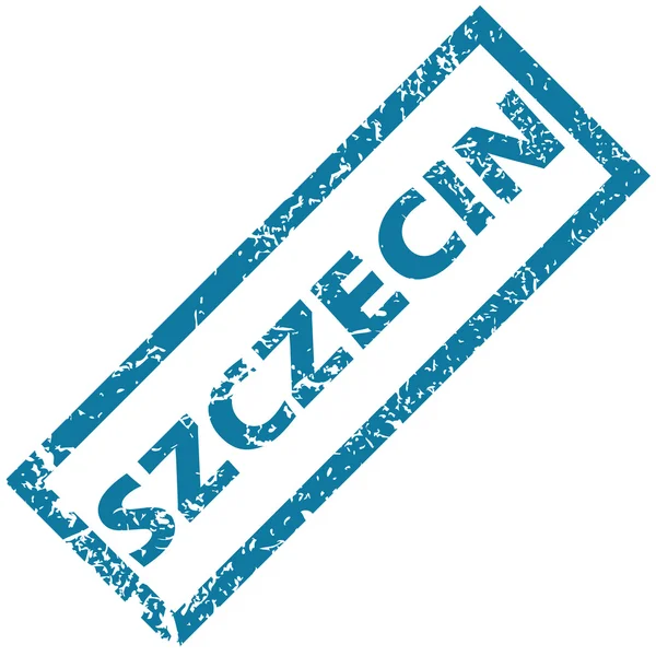 Timbre caoutchouc Szczecin — Image vectorielle