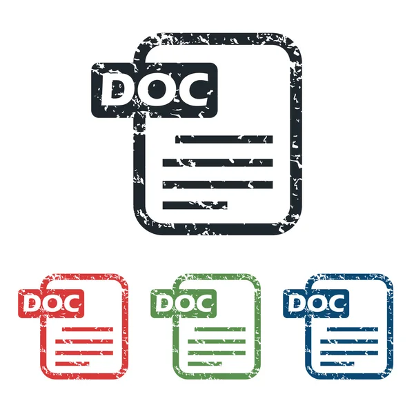 Doc dosya grunge Icon set