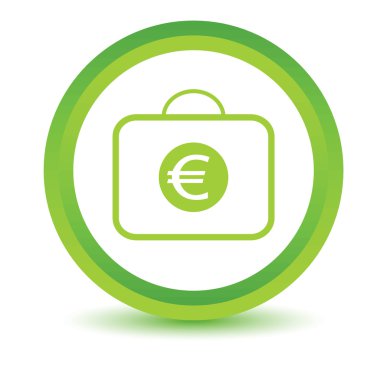 Euro hacimsel simgesiyle çanta