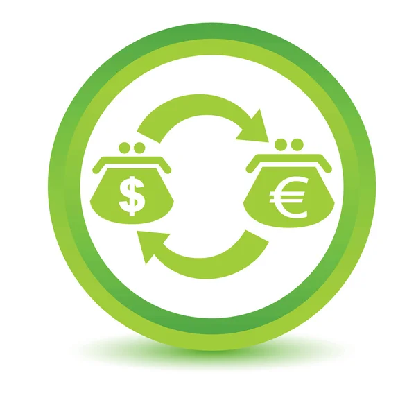 Dollar-Euro exchange volumetric icon — Stock Vector