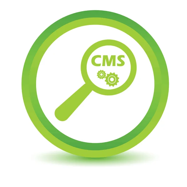 Icona volumetrica di ricerca CMS — Vettoriale Stock