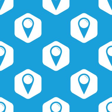 Harita işaretçi altıgen desen