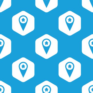 House işaretçi altıgen desen