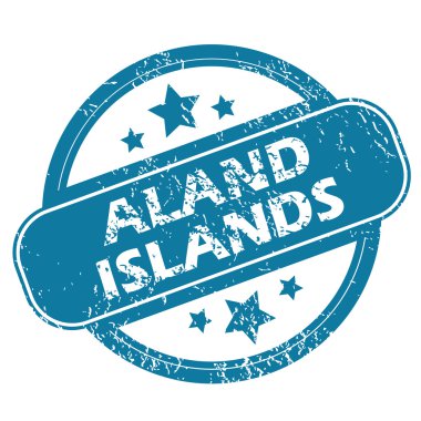 Aland Adaları damga yuvarlak