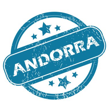 Andorra yuvarlak damga
