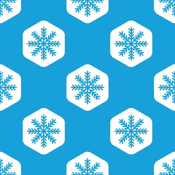 Snowflake hexagon pattern — Stock Vector