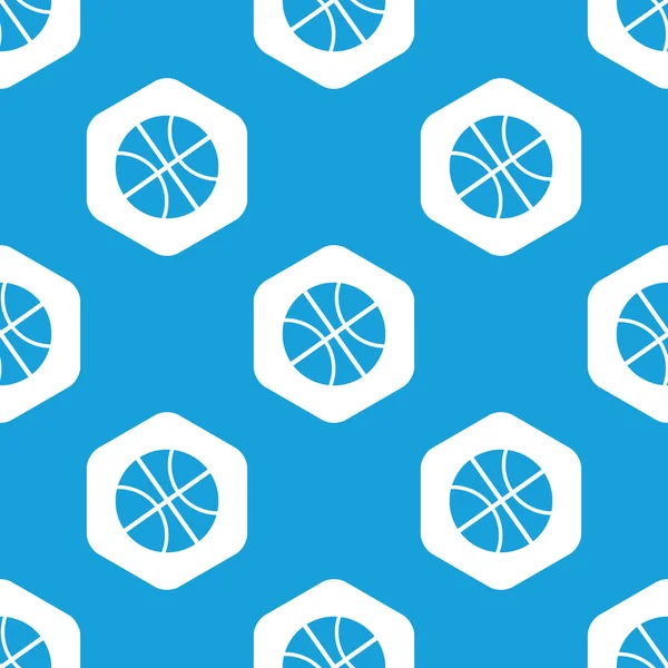 Basketbal zeshoek patroon — Stockvector