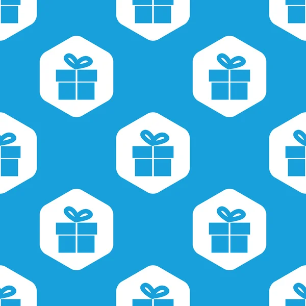 Boîte cadeau motif hexagone — Image vectorielle