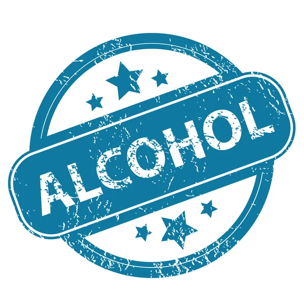 Alkohol kerek bélyegző — Stock Vector