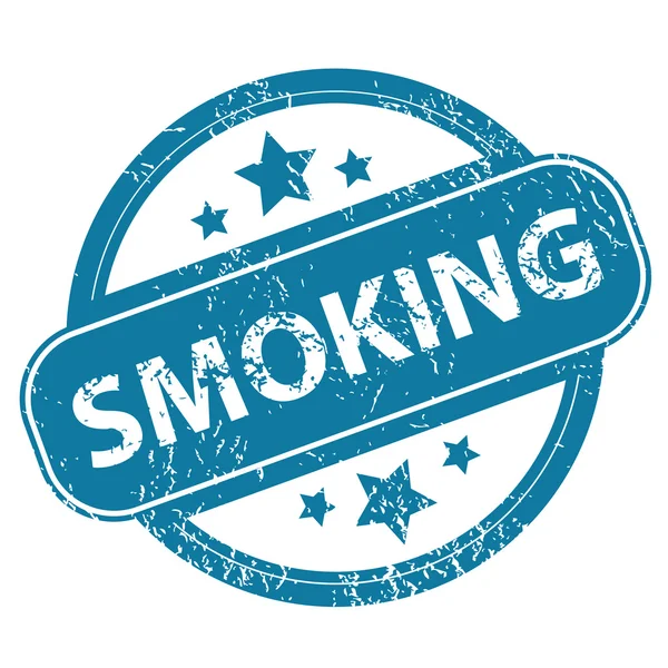 Fumar carimbo redondo — Vetor de Stock