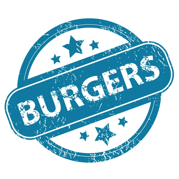 Burger Rundstempel — Stockvektor