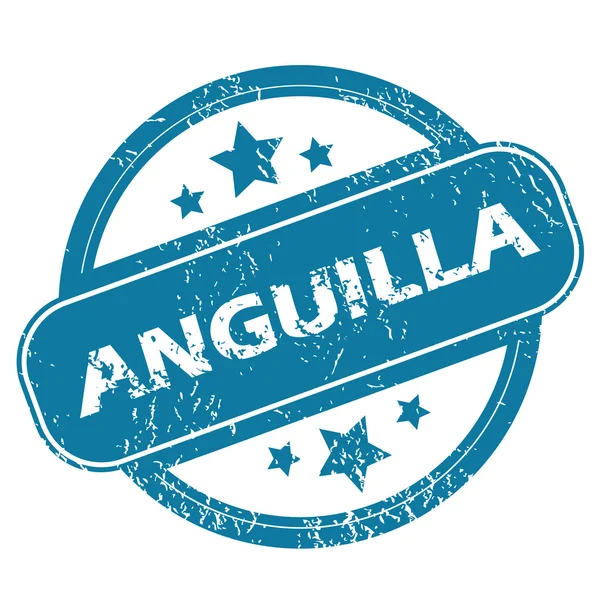 Anguilla kulaté razítko — Stockový vektor